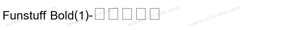 Funstuff Bold(1)字体转换